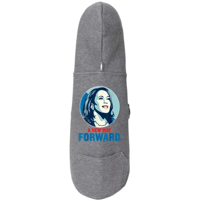 A New Way Forward 2024 Kamala Walz Doggie 3-End Fleece Hoodie