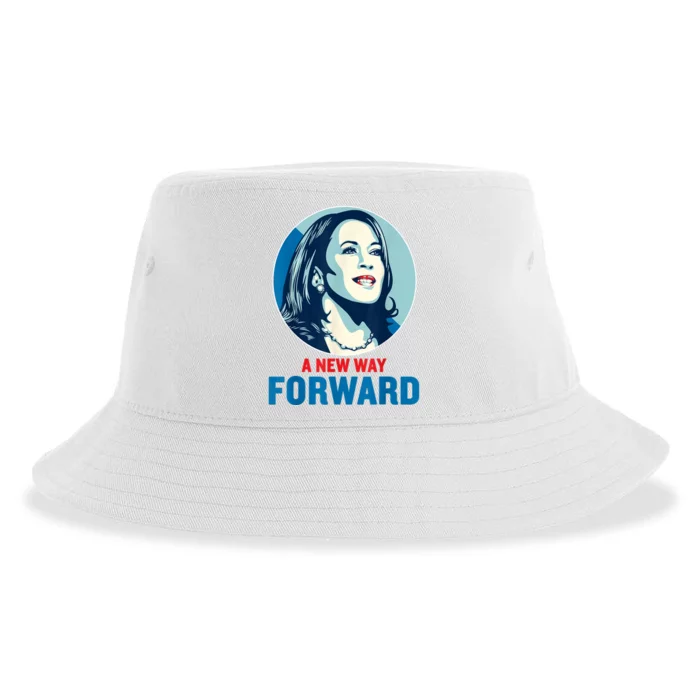 A New Way Forward 2024 Kamala Walz Sustainable Bucket Hat