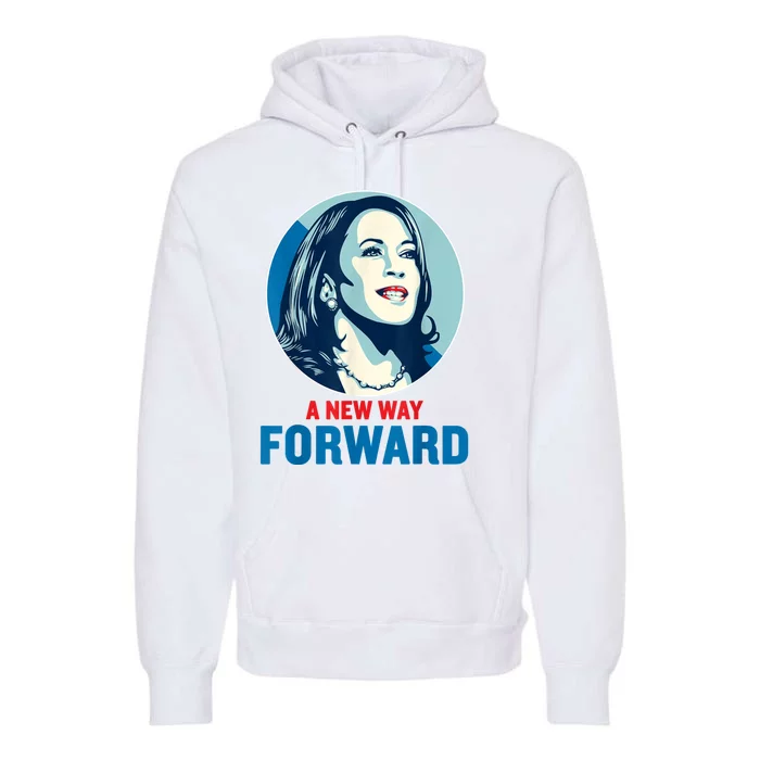 A New Way Forward 2024 Kamala Walz Premium Hoodie