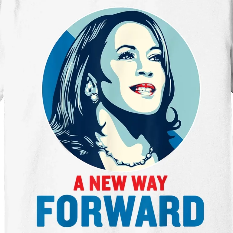 A New Way Forward 2024 Kamala Walz Premium T-Shirt