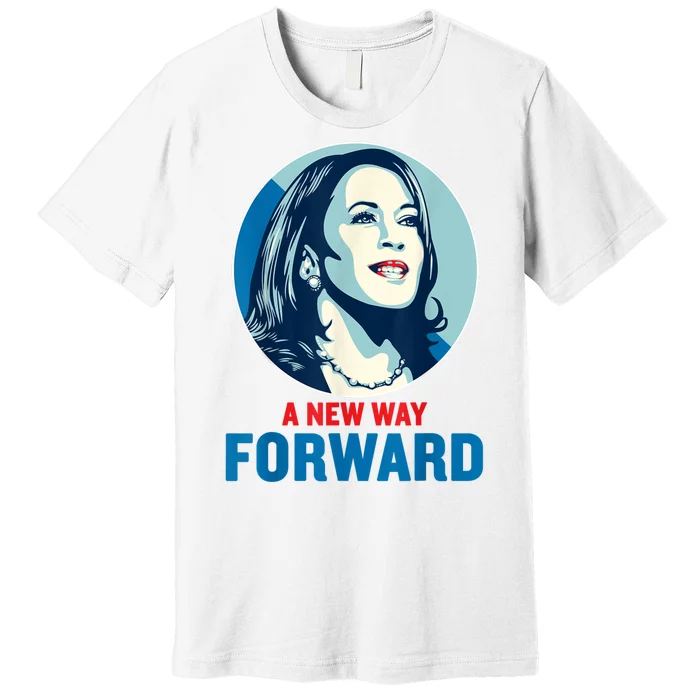 A New Way Forward 2024 Kamala Walz Premium T-Shirt