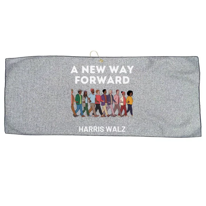 A New Way Forward Harris Walz Cute Gift Large Microfiber Waffle Golf Towel