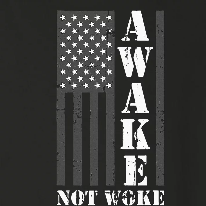 Awake Not Woke Toddler Long Sleeve Shirt