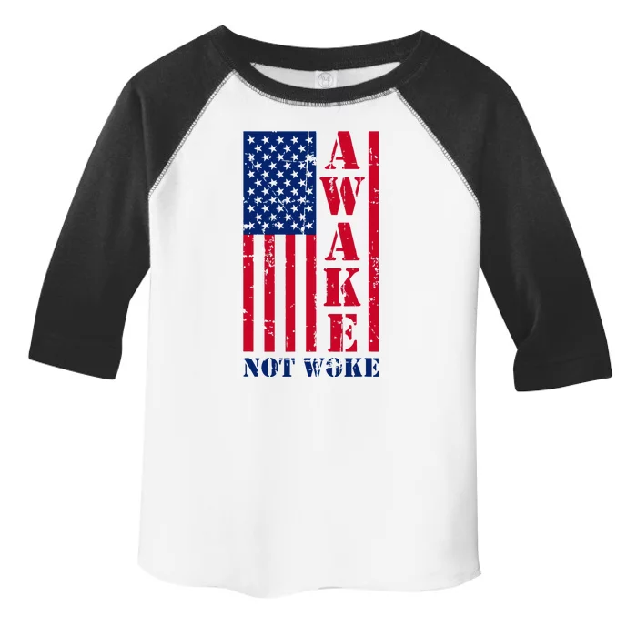 Awake Not Woke Toddler Fine Jersey T-Shirt