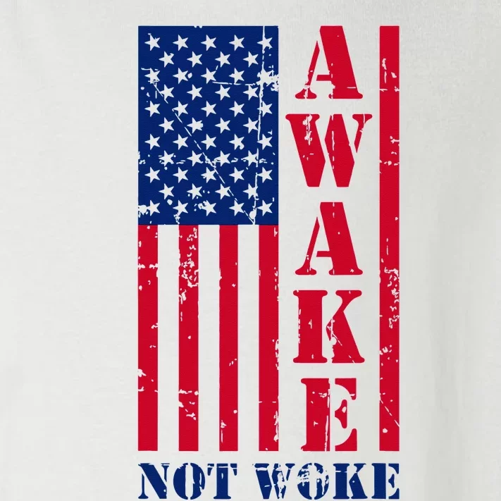 Awake Not Woke Toddler Long Sleeve Shirt