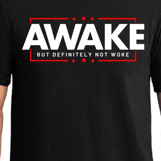 Awake Not Woke Political Censorship Pajama Set