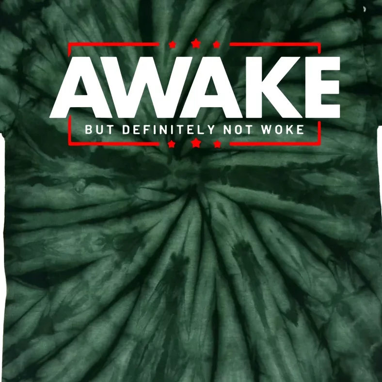 Awake Not Woke Political Censorship Tie-Dye T-Shirt