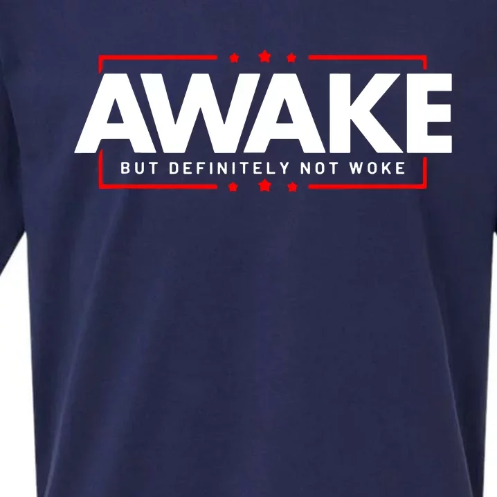 Awake Not Woke Political Censorship Sueded Cloud Jersey T-Shirt