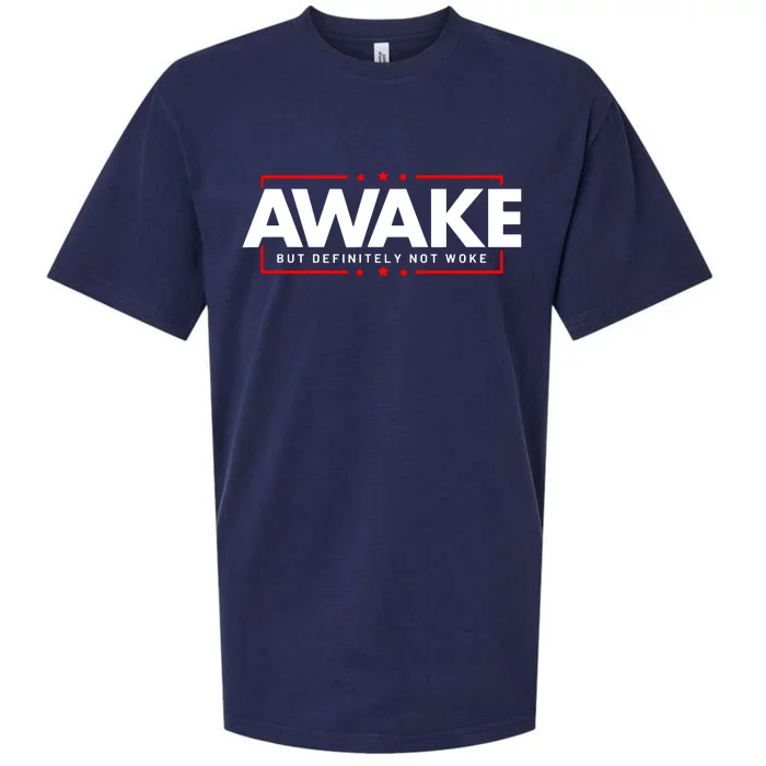 Awake Not Woke Political Censorship Sueded Cloud Jersey T-Shirt