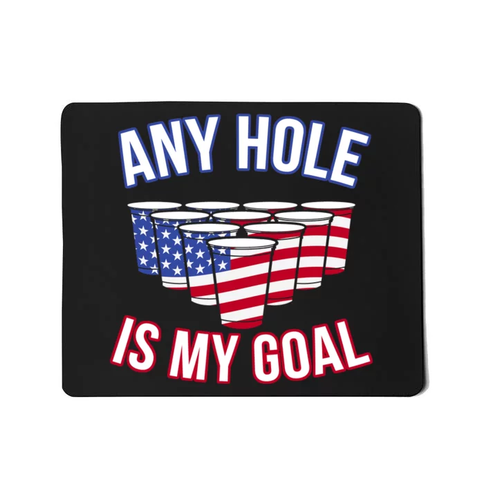 Any Goal Is A Hole USA Beer Bong Party Mousepad