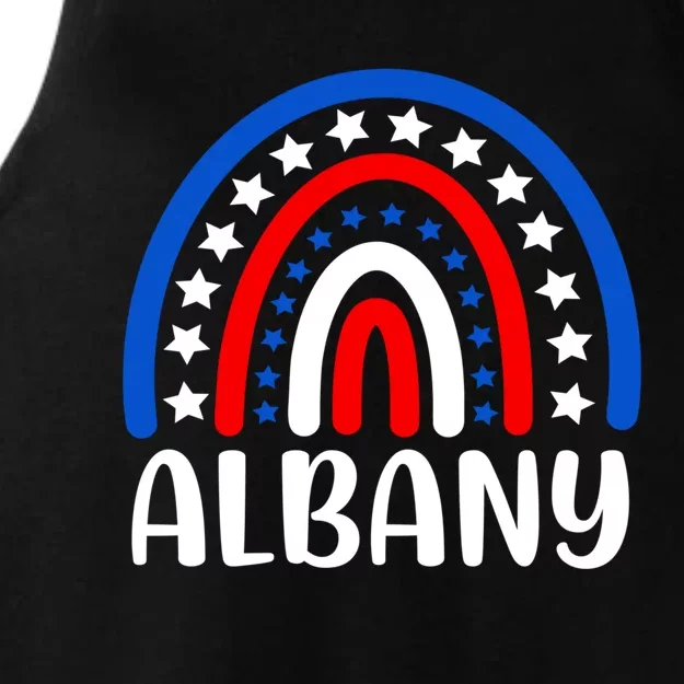 Albany New York Cute Gift I Love Albany Usa Funny Gift Ladies Tri-Blend Wicking Tank