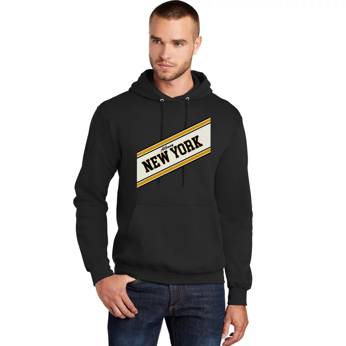 Albany New York Varsity Logo Hoodie