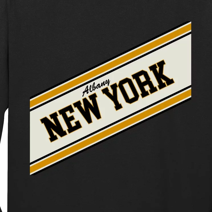 Albany New York Varsity Logo Long Sleeve Shirt