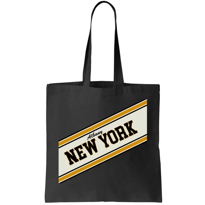 Albany New York Varsity Logo Tote Bag