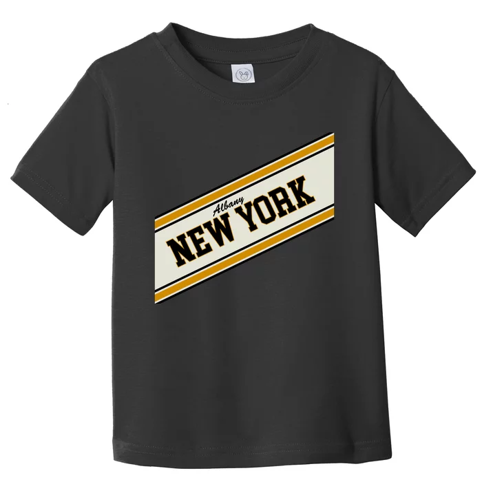 Albany New York Varsity Logo Toddler T-Shirt