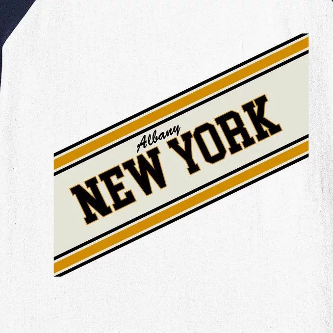 Albany New York Varsity Logo Baseball Sleeve Shirt