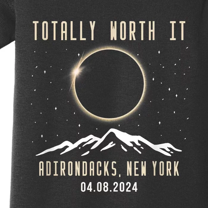 Adirondacks New York 2024 Total Solar Eclipse Baby Bodysuit