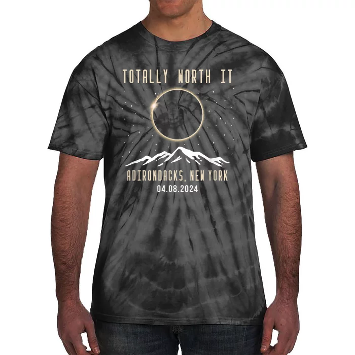 Adirondacks New York 2024 Total Solar Eclipse Tie-Dye T-Shirt