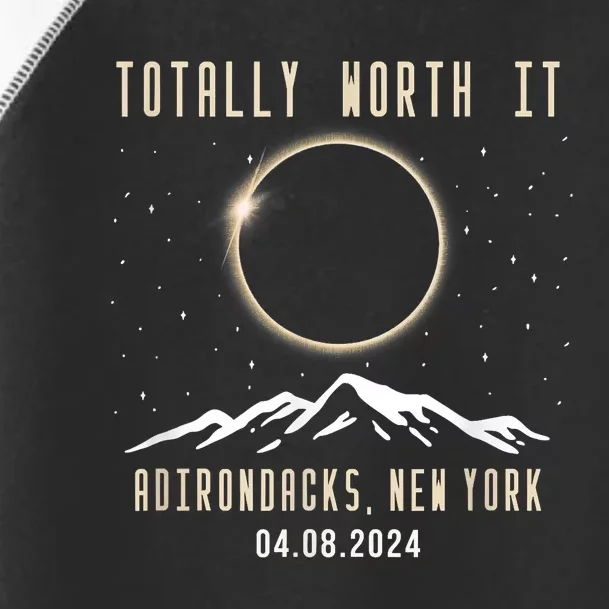 Adirondacks New York 2024 Total Solar Eclipse Toddler Fine Jersey T-Shirt