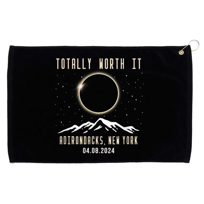 Adirondacks New York 2024 Total Solar Eclipse Grommeted Golf Towel