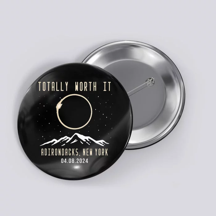 Adirondacks New York 2024 Total Solar Eclipse Button