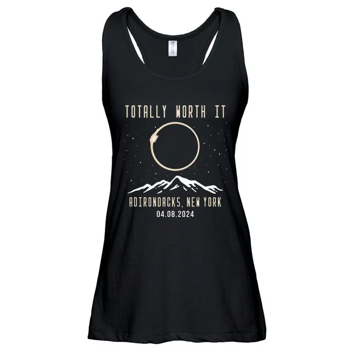 Adirondacks New York 2024 Total Solar Eclipse Ladies Essential Flowy Tank