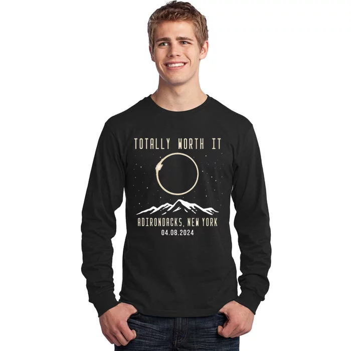 Adirondacks New York 2024 Total Solar Eclipse Tall Long Sleeve T-Shirt