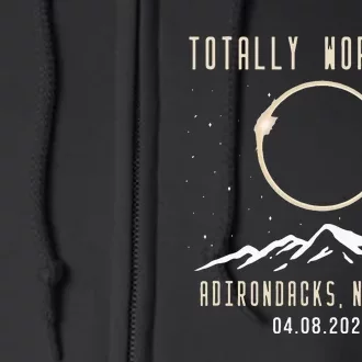 Adirondacks New York 2024 Total Solar Eclipse Full Zip Hoodie