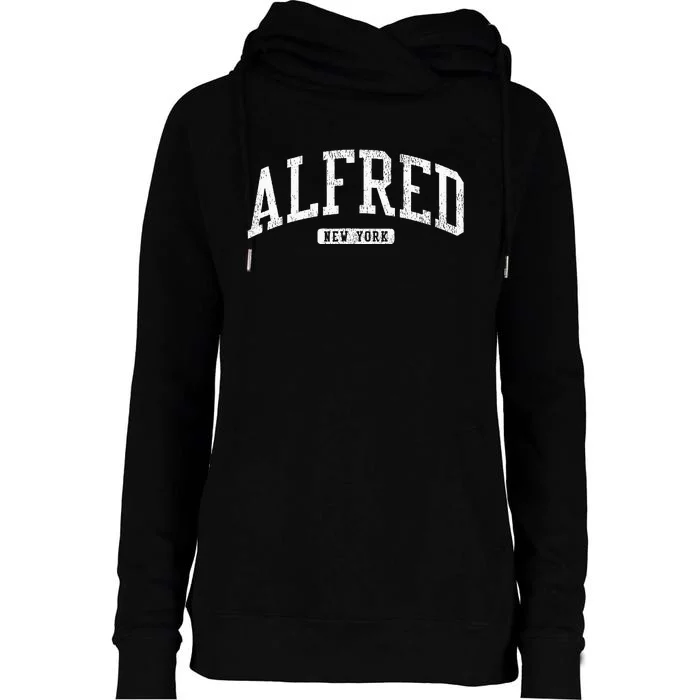 Alfred New York Ny Js03 College University Style Womens Funnel Neck Pullover Hood