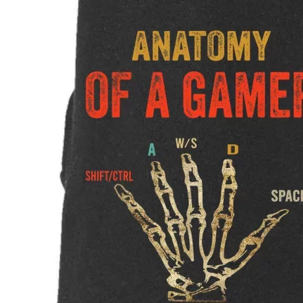 Anatomy of A Gamer Gaming Gifts For Boy Gamer Doggie 3-End Fleece Hoodie