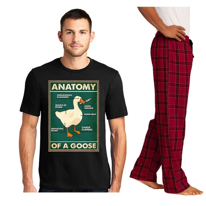 Anatomy Of A Goose With Knife Pajama Set