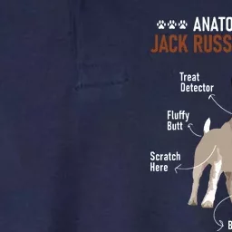 Anatomy Of A Jack Russell Terrier Dog Owner Animal Lover Softstyle Adult Sport Polo