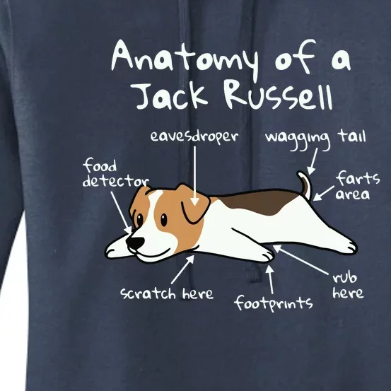 Anatomy Of A Jack Russell Terrier Funny Dog Gift Women's Pullover Hoodie