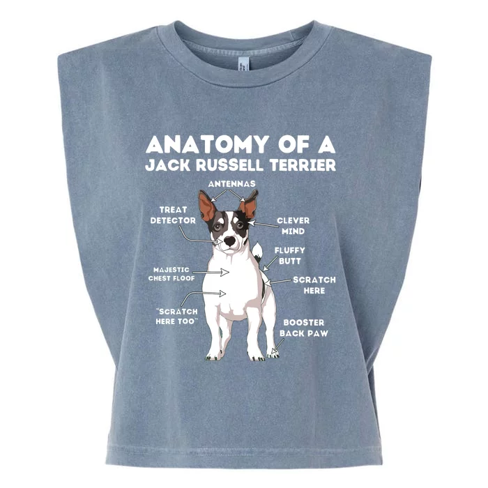 Anatomy Of A Jack Russell Terrier Garment-Dyed Women's Muscle Tee