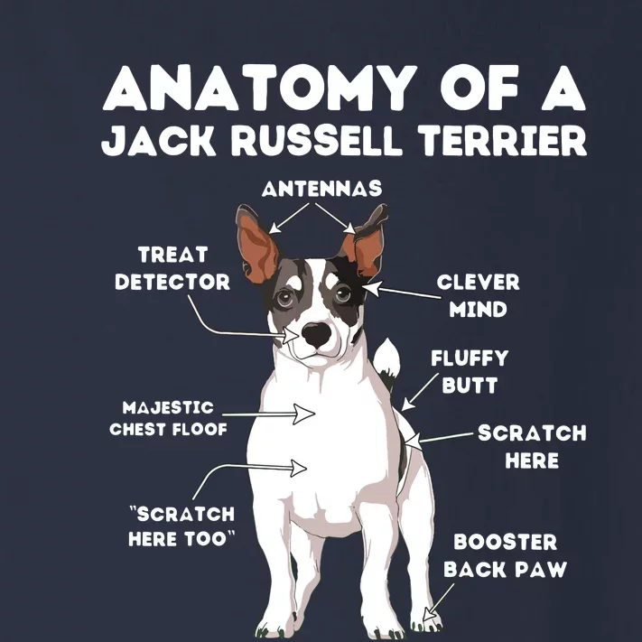 Anatomy Of A Jack Russell Terrier Toddler Long Sleeve Shirt