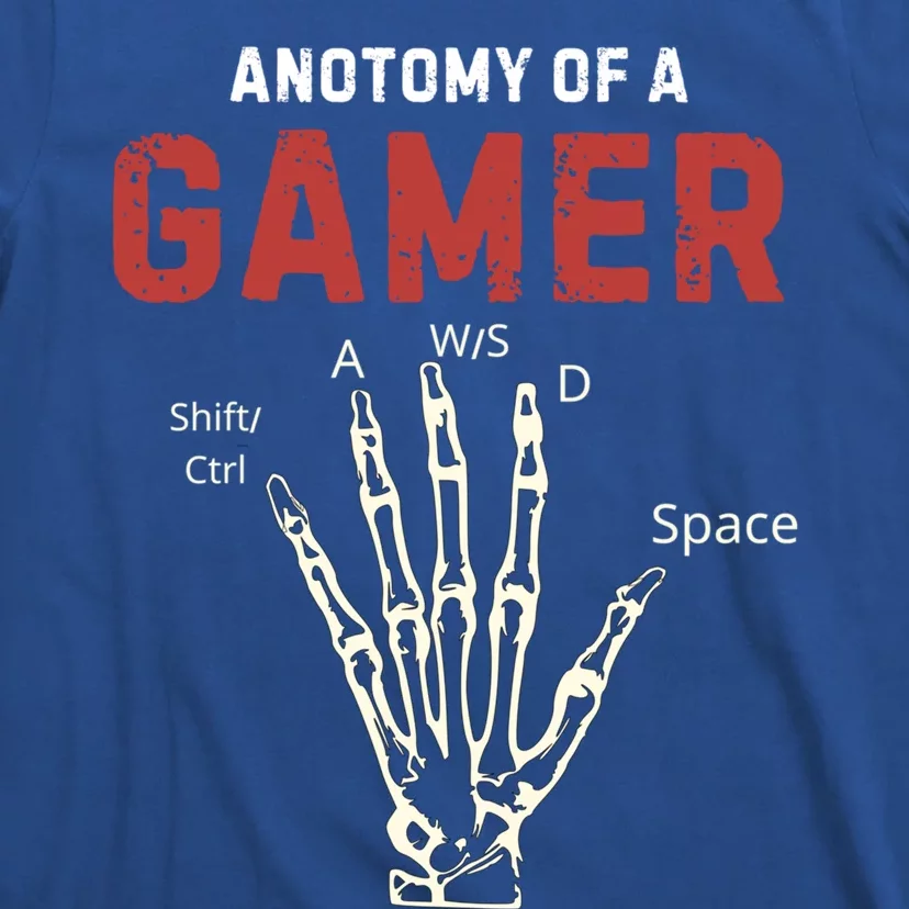 Anatomy Of A Gamer Funny Gaming Gift For Game Lovers Meaningful Gift T-Shirt