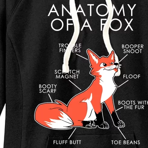 Anatomy Of A Fox Women's Fleece Hoodie