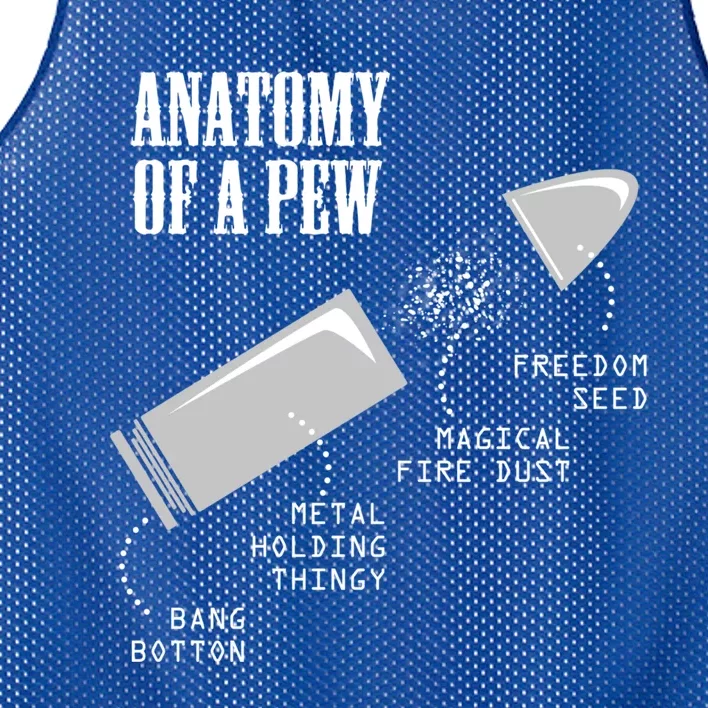 Anatomy Of A Pew Funny Gun Weapon Bulletgiftproof For Him Gift Mesh Reversible Basketball Jersey Tank