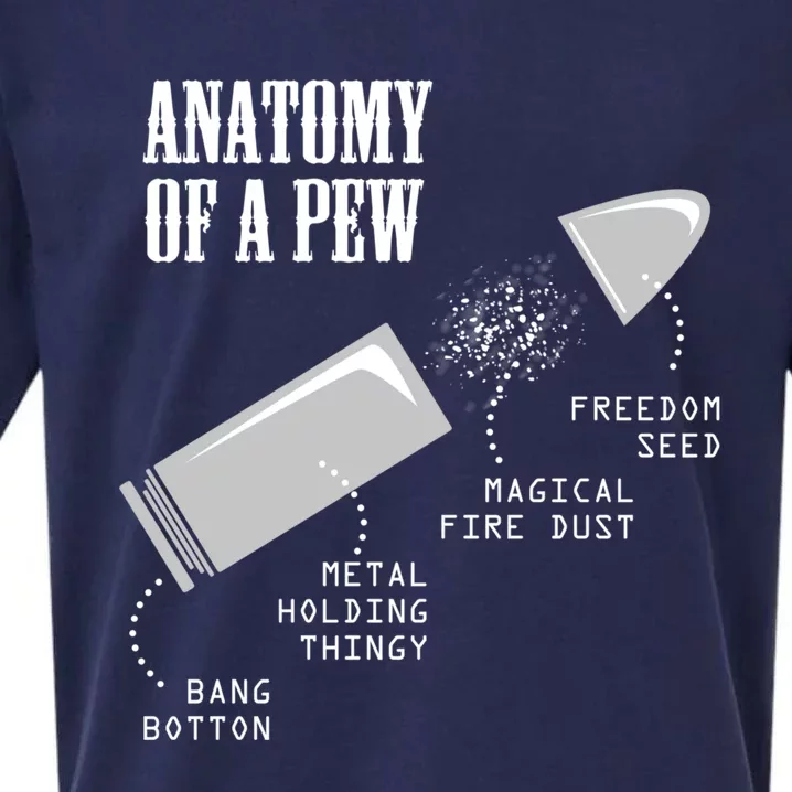 Anatomy Of A Pew Funny Gun Weapon Bulletgiftproof For Him Gift Sueded Cloud Jersey T-Shirt