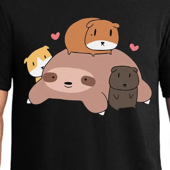 Anatomy Of A Furry Potato Guinea Pig Lover Pajama Set