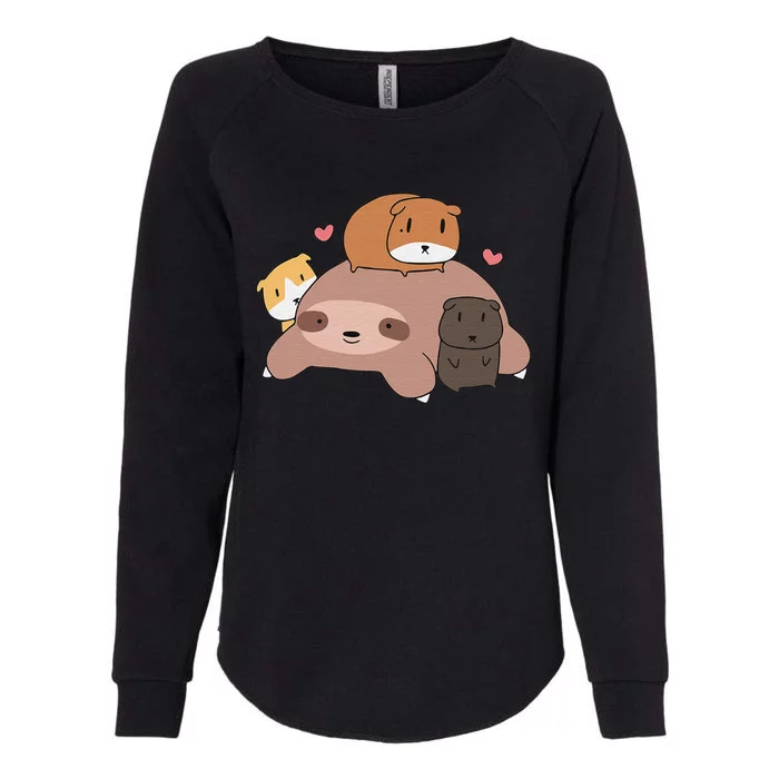 Anatomy Of A Furry Potato Guinea Pig Lover Womens California Wash Sweatshirt