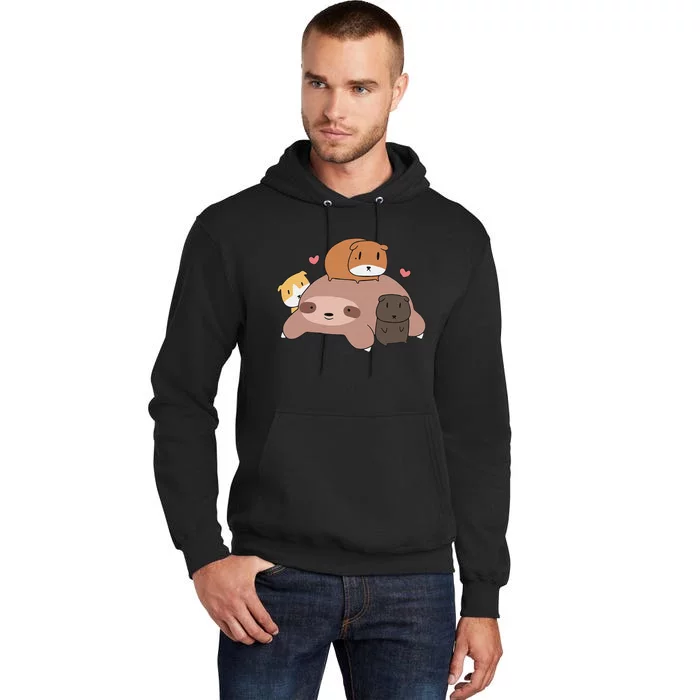 Anatomy Of A Furry Potato Guinea Pig Lover Tall Hoodie