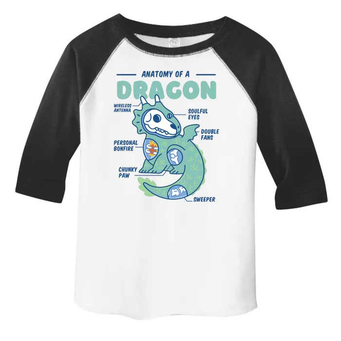 Anatomy Of A Dragon Toddler Fine Jersey T-Shirt