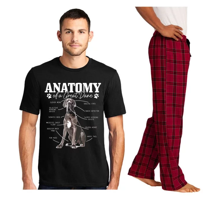 Anatomy Of A Great Dane Funny Cute Dog Mom Dad Pajama Set