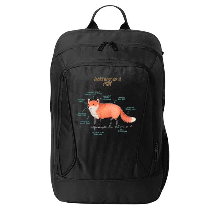 Anatomy Of A Fox Funny Cute City Backpack