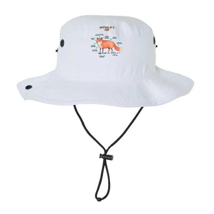 Anatomy Of A Fox Funny Cute Legacy Cool Fit Booney Bucket Hat