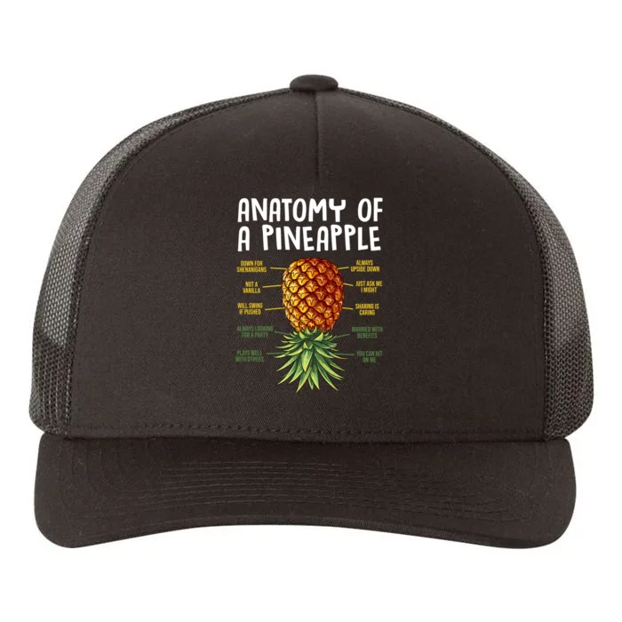 Anatomy Of A Pineapple Swinger Yupoong Adult 5-Panel Trucker Hat