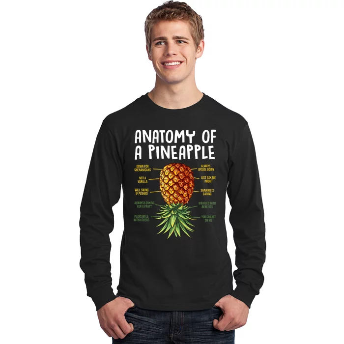 Anatomy Of A Pineapple Swinger Long Sleeve Shirt