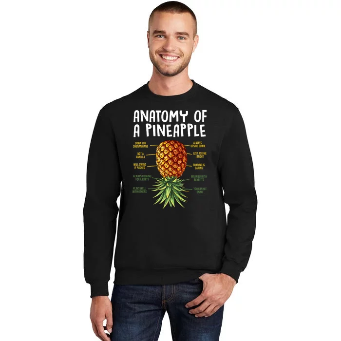 Anatomy Of A Pineapple Swinger Sweatshirt