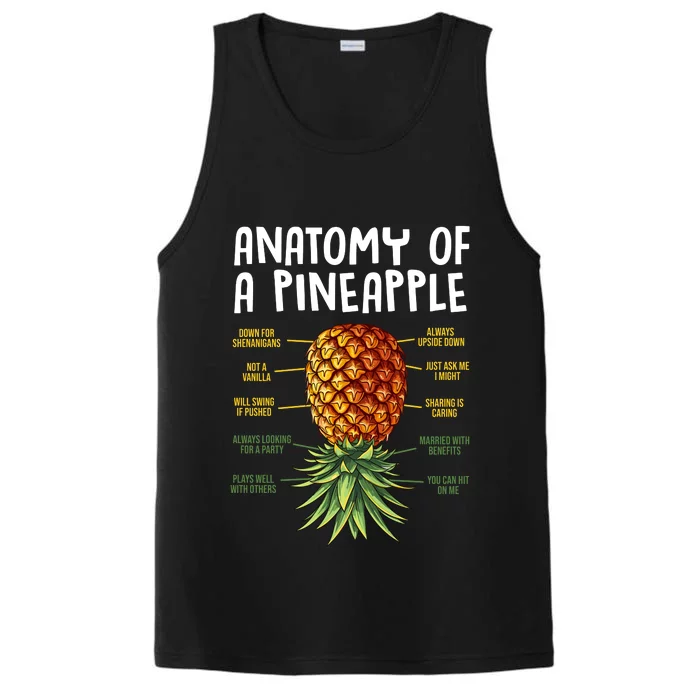 Anatomy Of A Pineapple Swinger Performance Tank